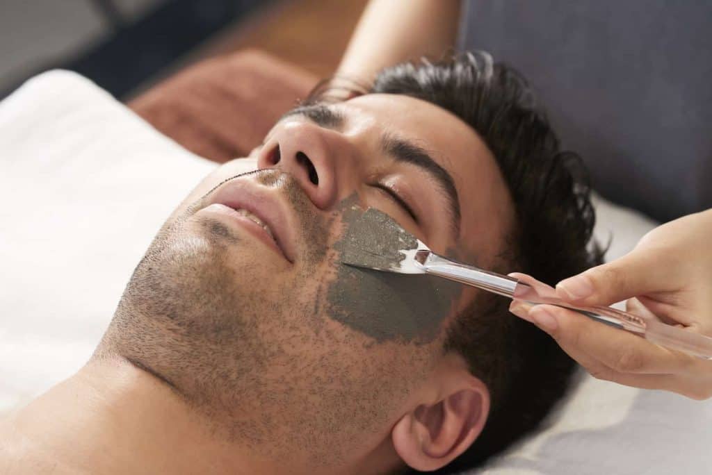 Man Getting a Facial