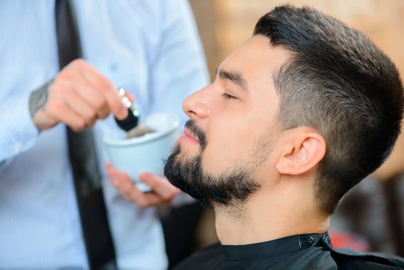 A straight-razor shave at 18|8 Fine Men's Salons in San Diego